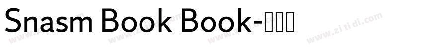 Snasm Book Book字体转换 Snasm Book Book字体转换